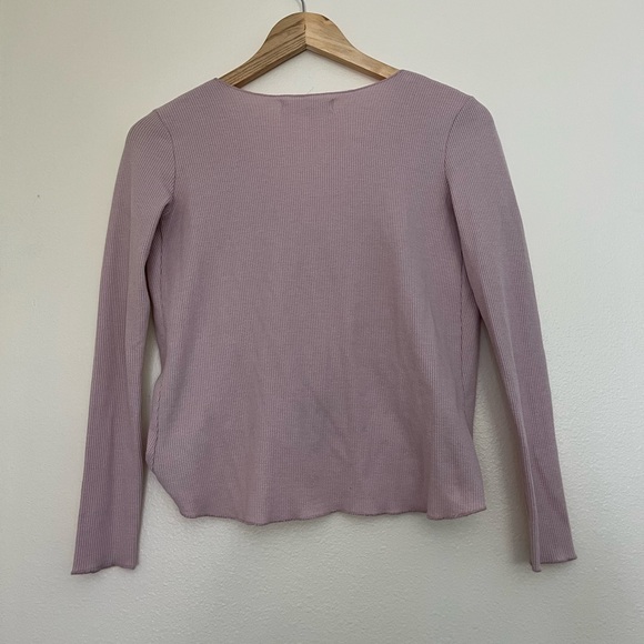 PST x UO mauve wrapped light sweater - Picture 2 of 5